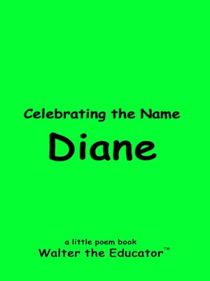 cover image of Celebrating the Name Diane